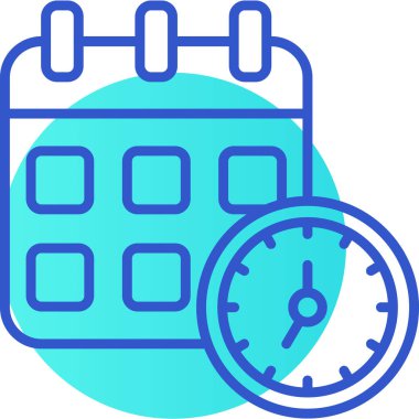 Saat. Web simgesi basit illüstrasyon