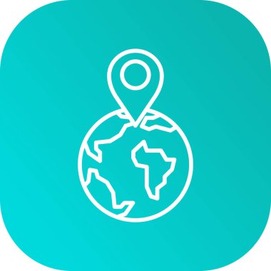 vektör Dünya simgesi illüstrasyonu