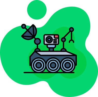 Basit vektör simgesi robot kavramı