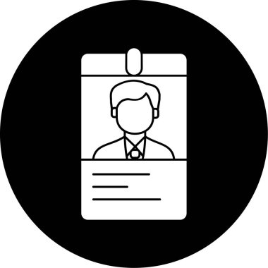 Kimlik kartı. Basit tasarım