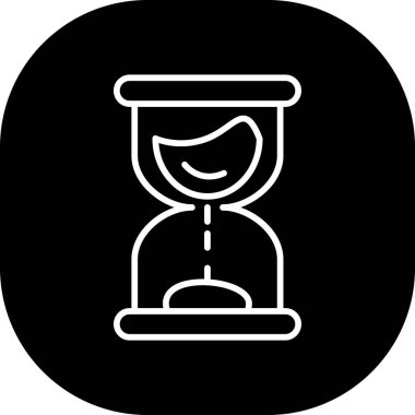 kum saati ikonu vektör illüstrasyonu