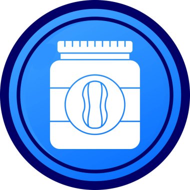 Benzersiz hap ikonu vektör illüstrasyonu