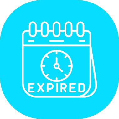 Teslim tarihi simgesinin vektör illüstrasyonu