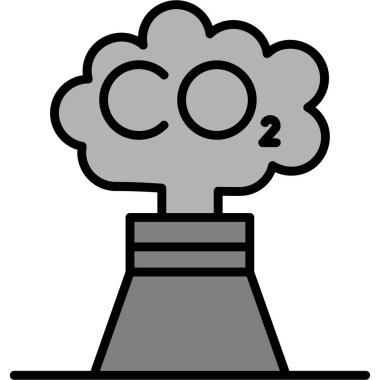 Fabrika simgesi, modern vektör illüstrasyonu