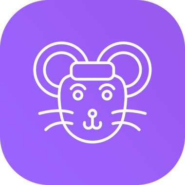 Ayı başı simgesinin vektör illüstrasyonu