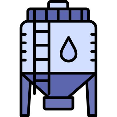 Benzin istasyonu vektör simgesi