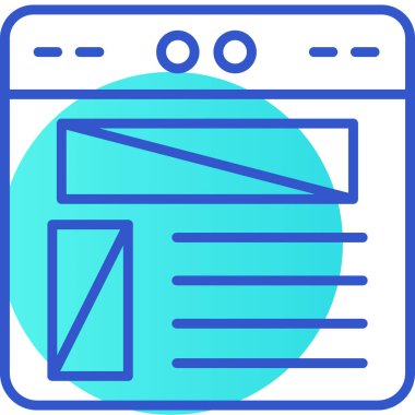 Tarayıcı web simgesi ana hat biçiminde