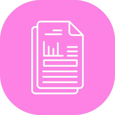 Belge simgesinin vektör illüstrasyonu