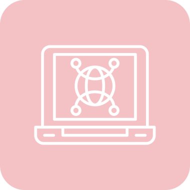 Web simgesi vektör illüstrasyonu