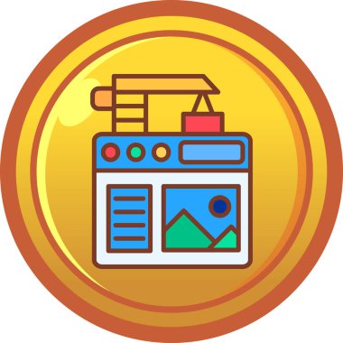 seo modern simgesinin vektör illüstrasyonu