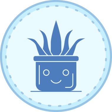 Kaktüs. Web simgesi basit illüstrasyon