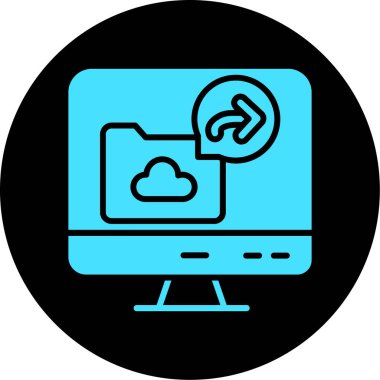 vektör bulut bilgi işlem simgesi