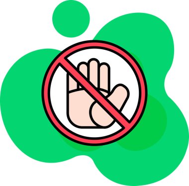 Köpek ikonu yok. Beyaz arkaplanda izole edilmiş web tasarımı için özet köpek vektör simgesi