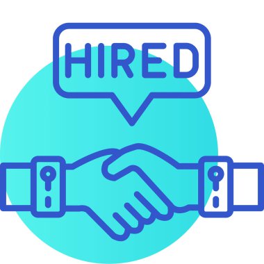 El sıkışma simgesi vektör illüstrasyonu