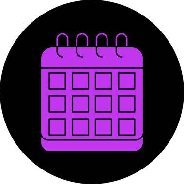 Takvim. Web simgesi basit illüstrasyon