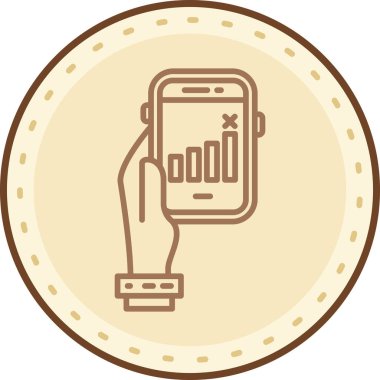 Modern simgenin vektör illüstrasyonu