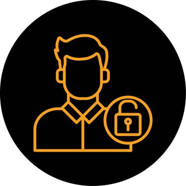 man simgesi vektör illüstrasyonu