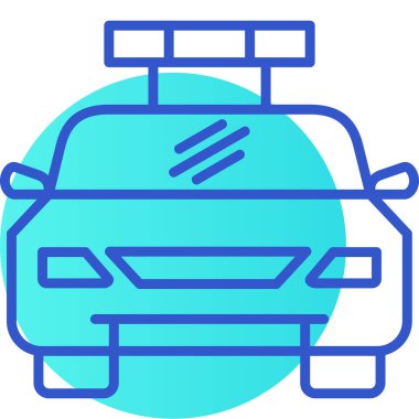 - Araba. Web simgesi basit illüstrasyon