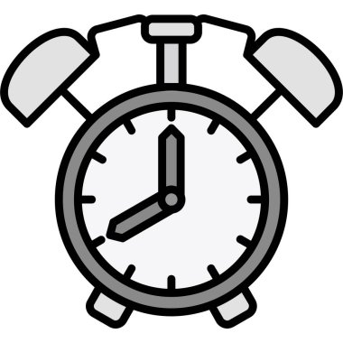 Saat simgesi, basit illüstrasyon