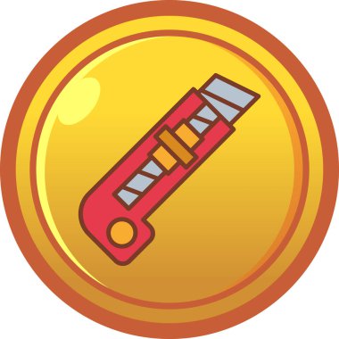 Çizgi film simgesinin vektör illüstrasyonu