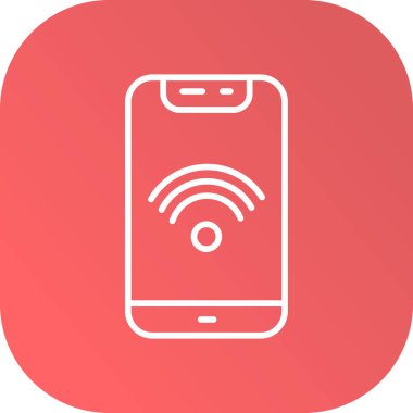 Wi-Fi simgesinin vektör illüstrasyonu