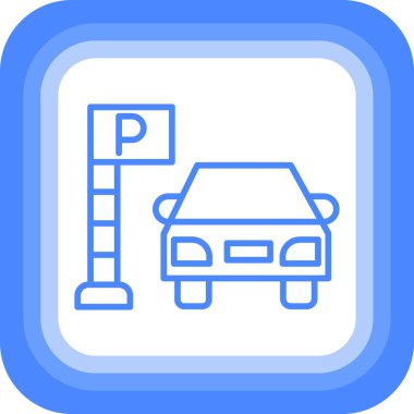 park simgesi, vektör çizimi