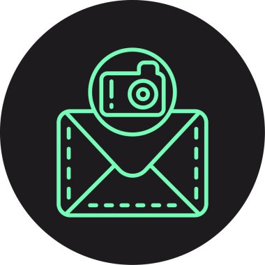 Vektör e- posta ağı Simgesi