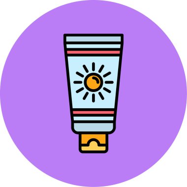 Krem simgesi, vektör illüstrasyonu