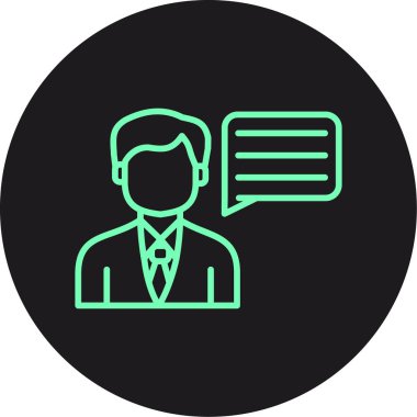 Takım elbiseli bir adamın vektör çizimi