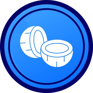 davul. Web simgesi basit illüstrasyon