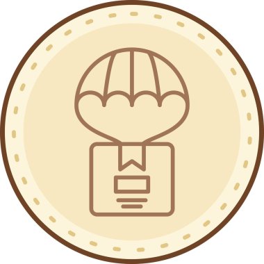 Çemberde sikke tutan takım elbiseli bir adamın vektör çizimi