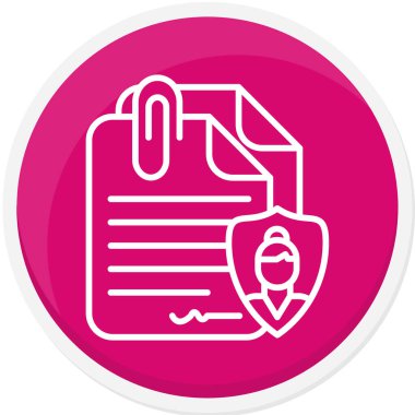 Belge simgesinin vektör illüstrasyonu