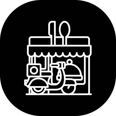 dükkan simgesi vektör illüstrasyonu