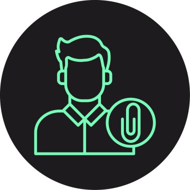 Vektör Adam Simgesi illüstrasyonu