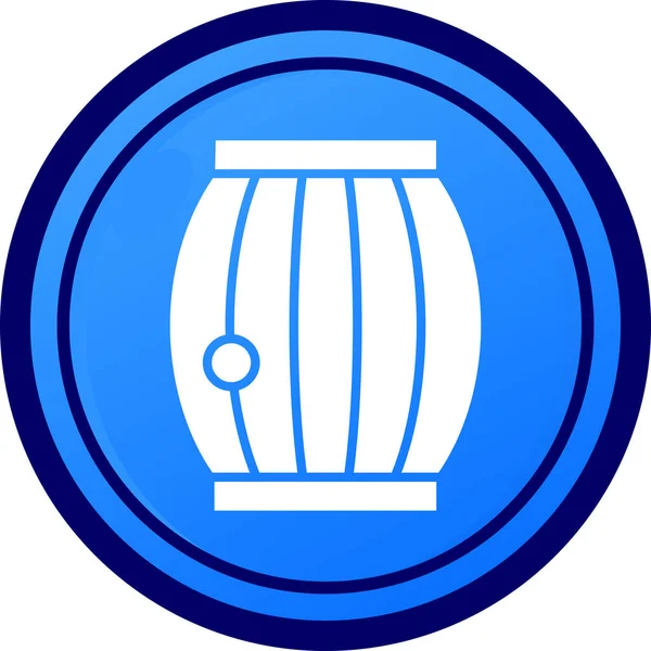 Fıçı. Web simgesi basit illüstrasyon