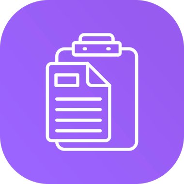 Vektör Belgesi düz simgesi