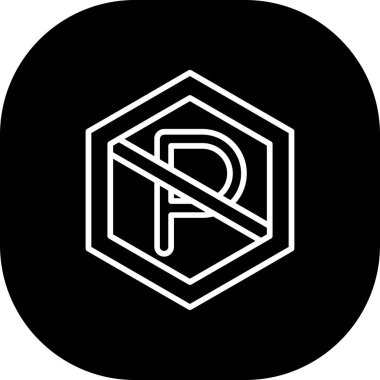 Bir harf simgesinin vektör illüstrasyonu