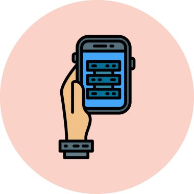 Akıllı saat simgesi. özet akıllı saat vektör renk düz izole