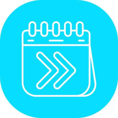 Takvim simgesi soyut arkaplanda izole edildi