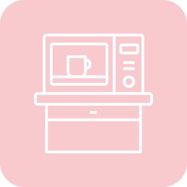 kahve fincanı ikonu vektör illüstrasyonu