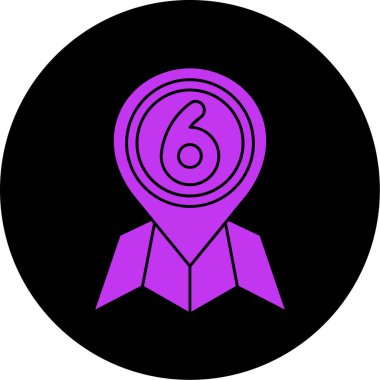 Madalya ikon vektör illüstrasyonu