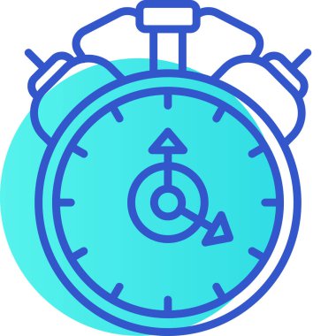 Saat simgesi, vektör illüstrasyonu