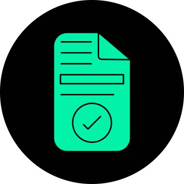 vektör onay işareti simgesi