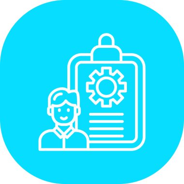 İş adamı simgesinin vektör illüstrasyonu