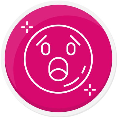 Yüz simgesine sahip emoji simgesinin vektör illüstrasyonu