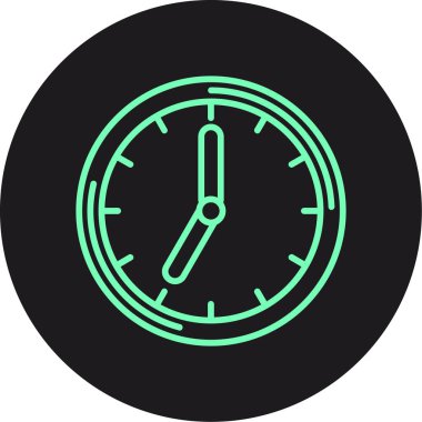 Saat simgesinin vektör illüstrasyonu