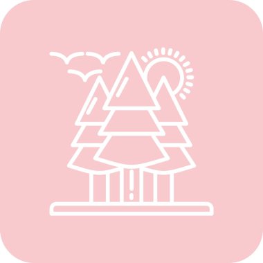 vektör ağacı modern simge biçimi illüstrasyonu