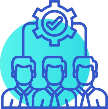 iş takım çalışması simgesi vektör illüstrasyonu