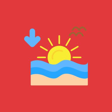 Beyaz arka plan üzerinde Beach şeffaf işareti izole Beach simge vektör