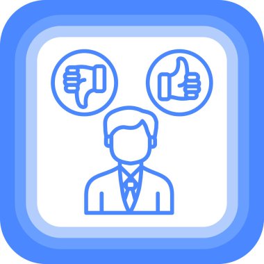 İş adamı. Basit illüstrasyon